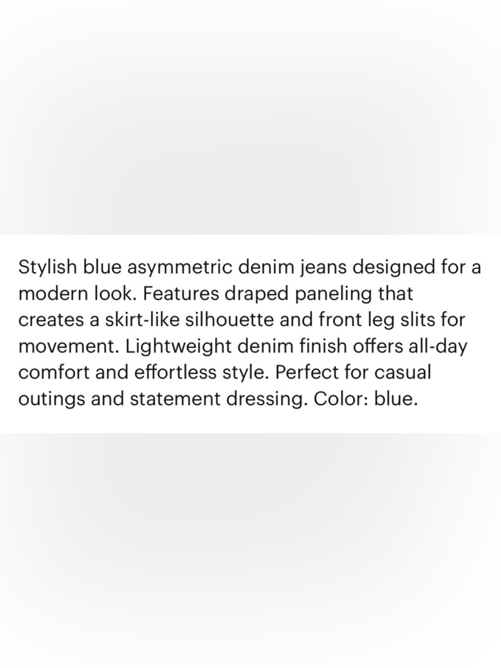 Risen Blue Denim Ruffle Wide Leg Flare Jeans SZ 9/29 - Picture 4 of 6